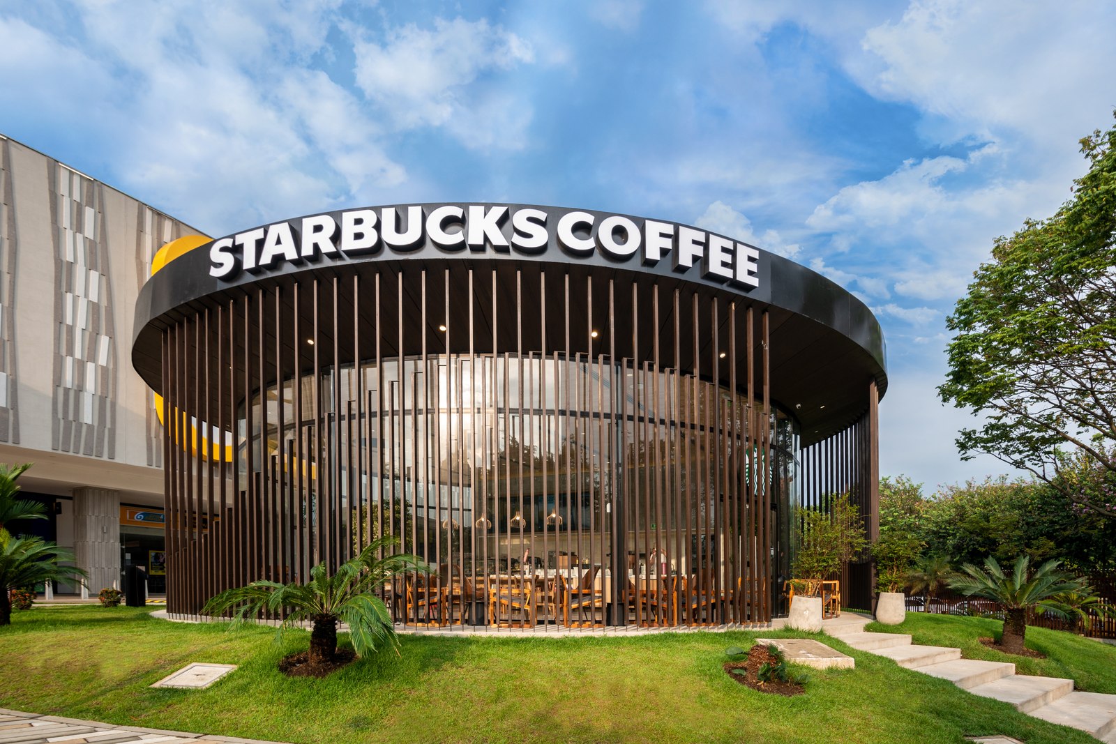 Starbucks — retail store exterior architecture and signage