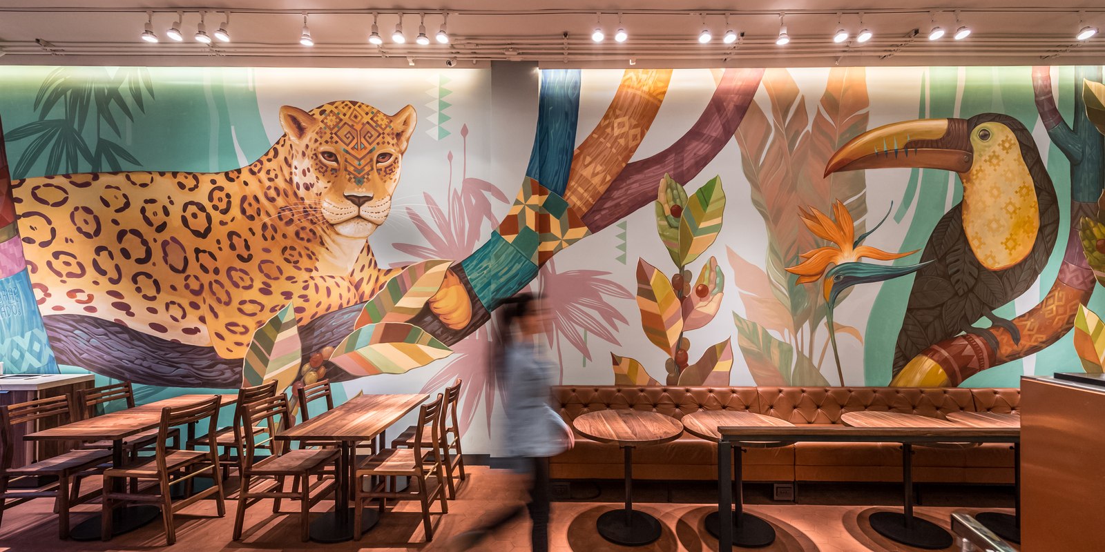 Starbucks — custom mural by local artist