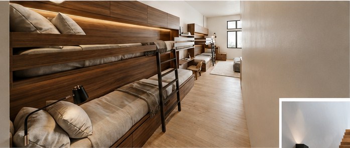 Luxury Mountain Home, Steamboat Springs — custom built-in bunk room